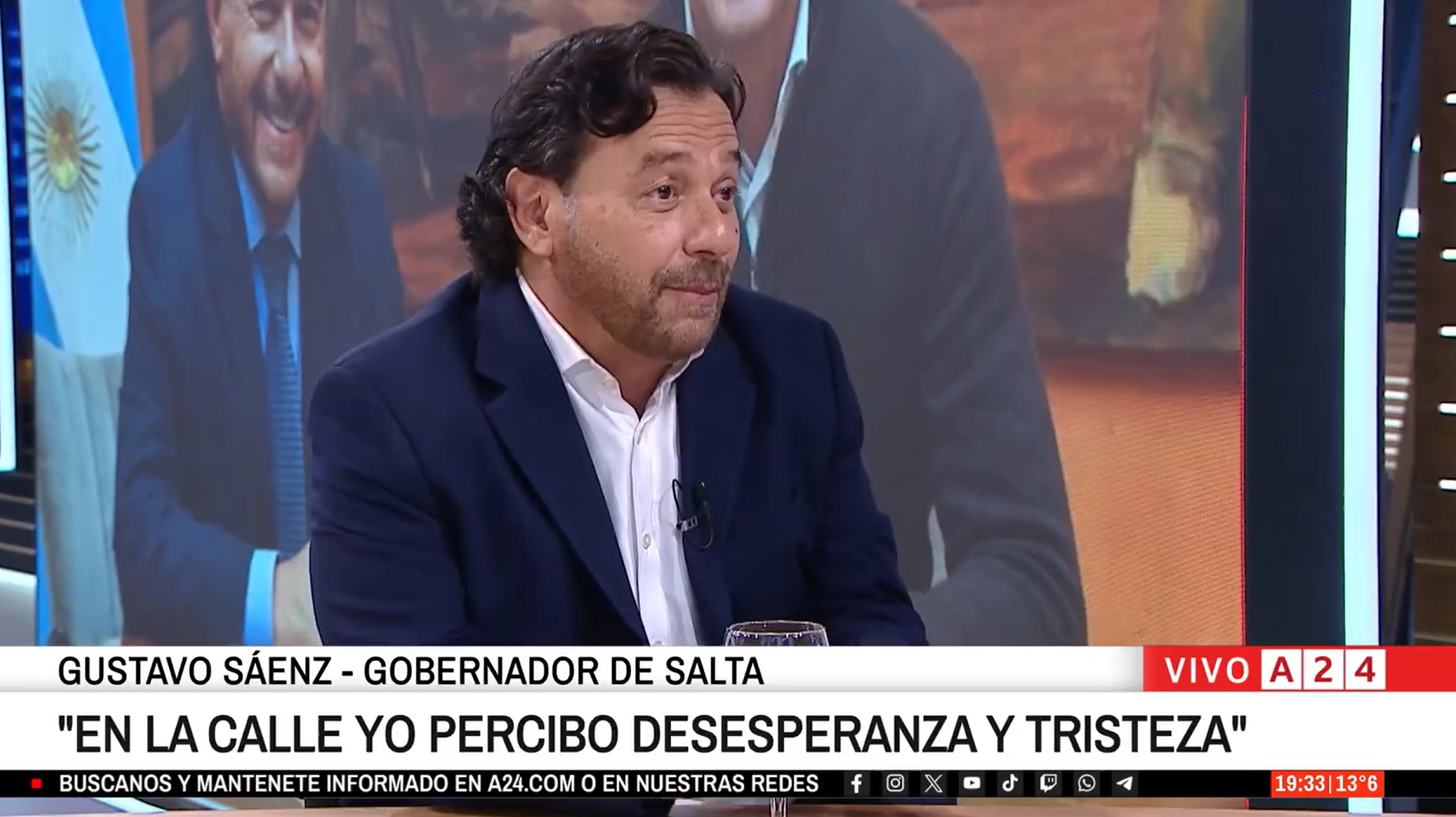 Sáenz advirtió sobre cierre de pymes y falta de empleo: “El interior profundo la está pasando muy mal