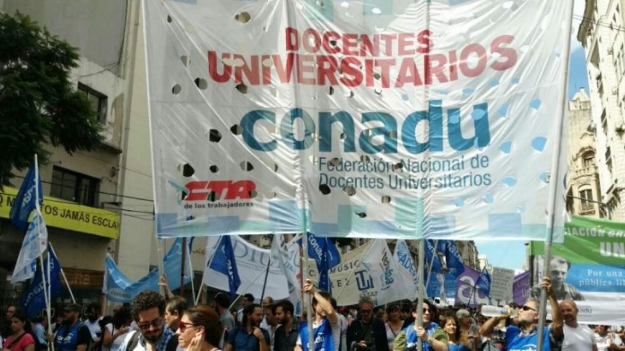 Docentes universitarios anuncian una semana de paro y peligra el inicio normal del segundo cuatrimestre