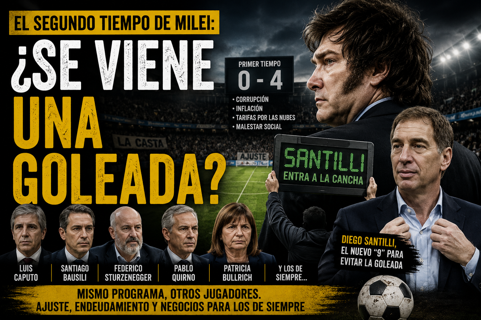 EL SEGUNDO TIEMPO DE MILEI: ¿SE VIENE UNA GOLEADA?