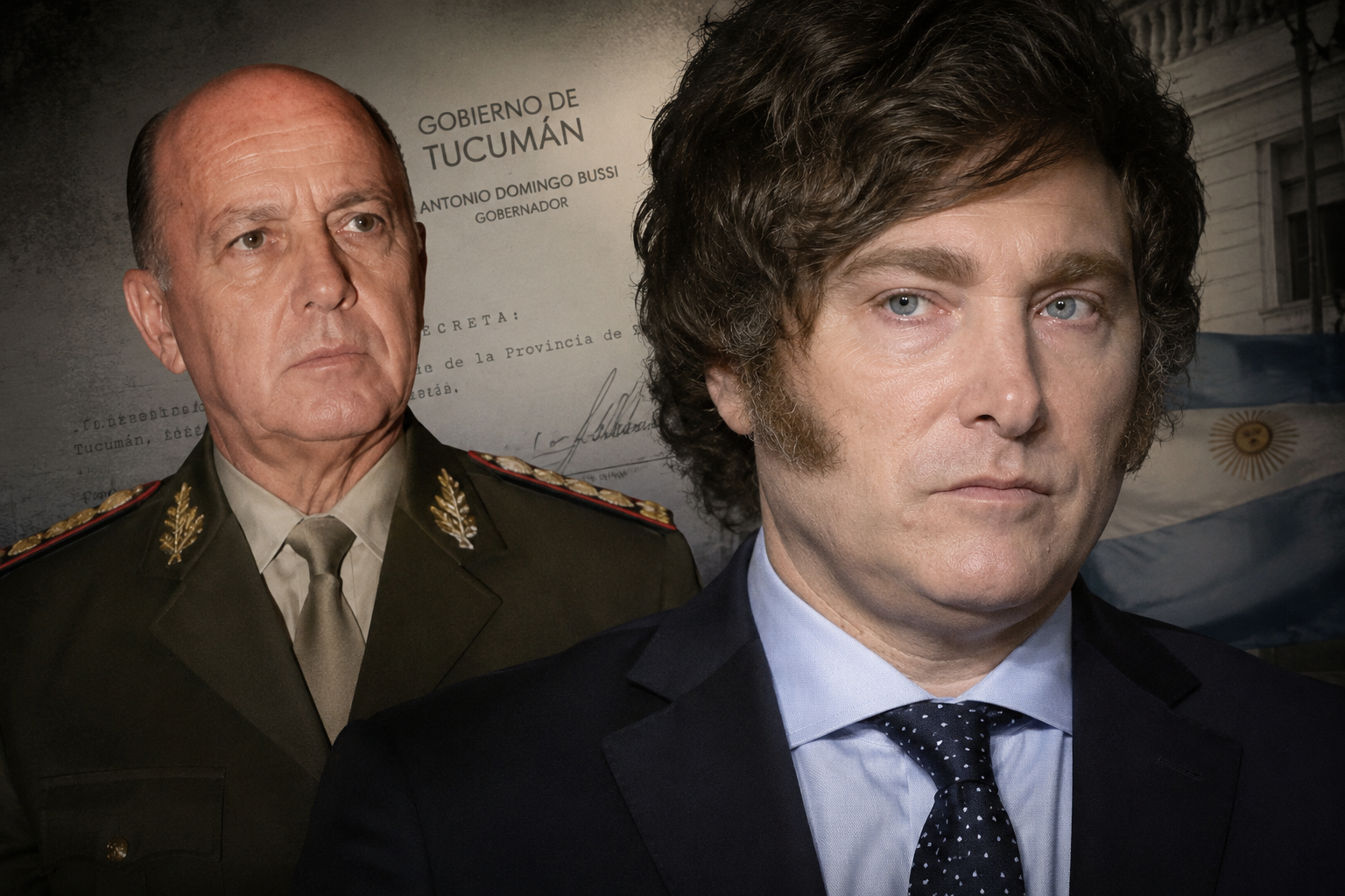 Javier Milei fue asesor de Antonio Domingo Bussi en la década de 1990