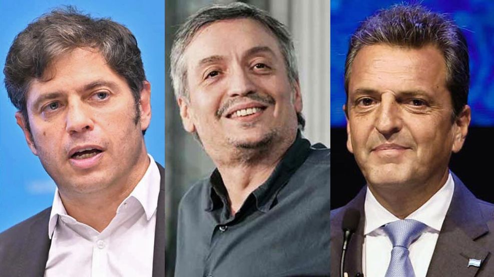 Cónclave peronista: Máximo Kirchner, Sergio Massa y Axel Kicillof se reunieron para blindar las PASO